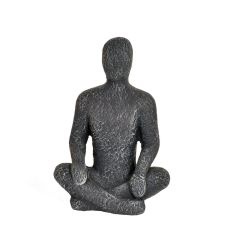 Figur Meditation Svart 28 cm