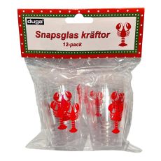 Snapsglas Shotsglas Kräftskiva 12-pack