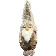 Tomte Greige/Brun Mönstrad 63cm