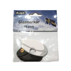 Glasmarkör Student Papp 12-pack