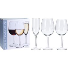 Vin- och Champagneglas i set 18-pack