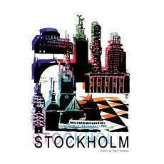 Mitt Stockholm Affisch/Yngve Eriksson Art & Design