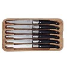 Expression Laguiole 6 Steak knives black