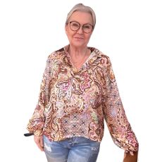 MONIA Blus multi, Beige