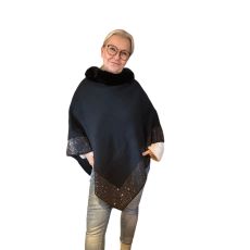 Poncho med bling