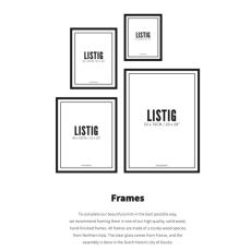 Black Frame - Listig 50x70