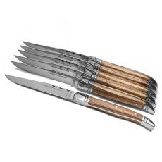 knivar i ljust träslag - Tradition Laguiole knives 6 light woo