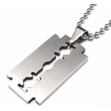 Halsband "Razor Blade" i rostfritt stål -Unisex