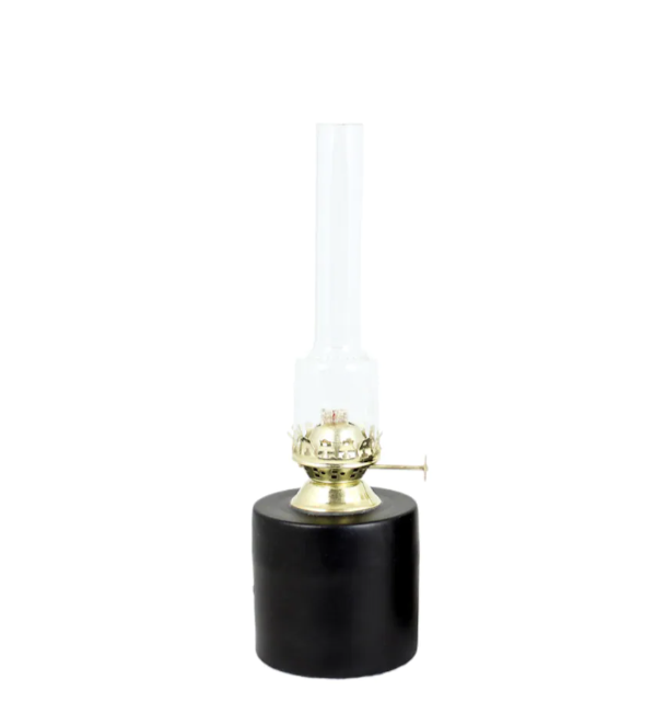 Fotogenlampa Rak Svart Liten