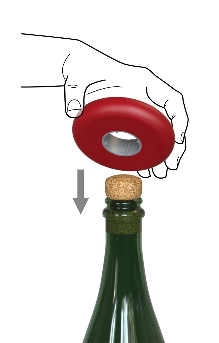 Hoopla Champagneopener Antracite