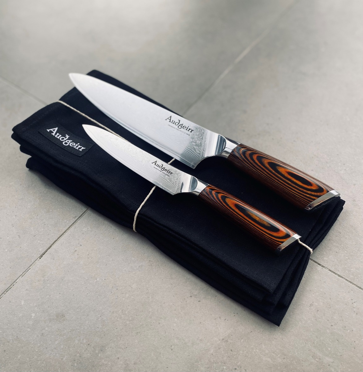 Paketerbjudande - Kockkniv + Skalkniv + 3-pack handdukar (ingår)