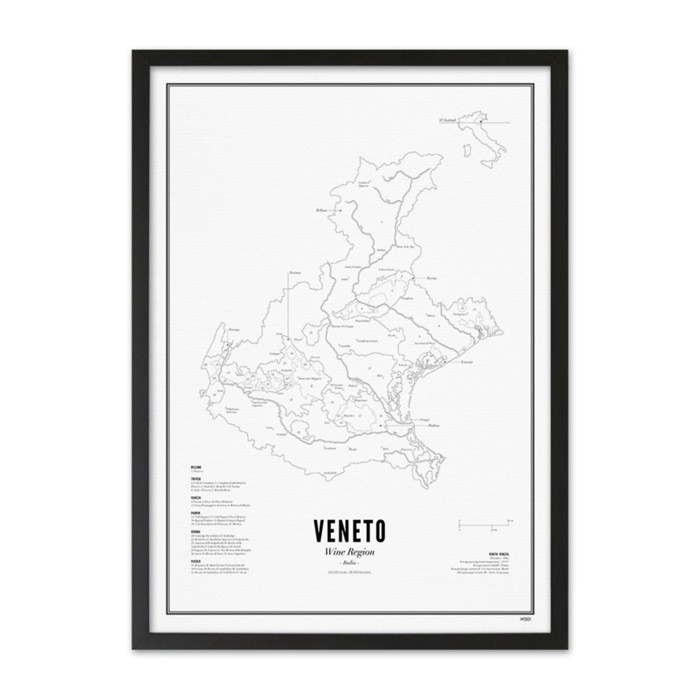 Wine Region - Veneto 40x50