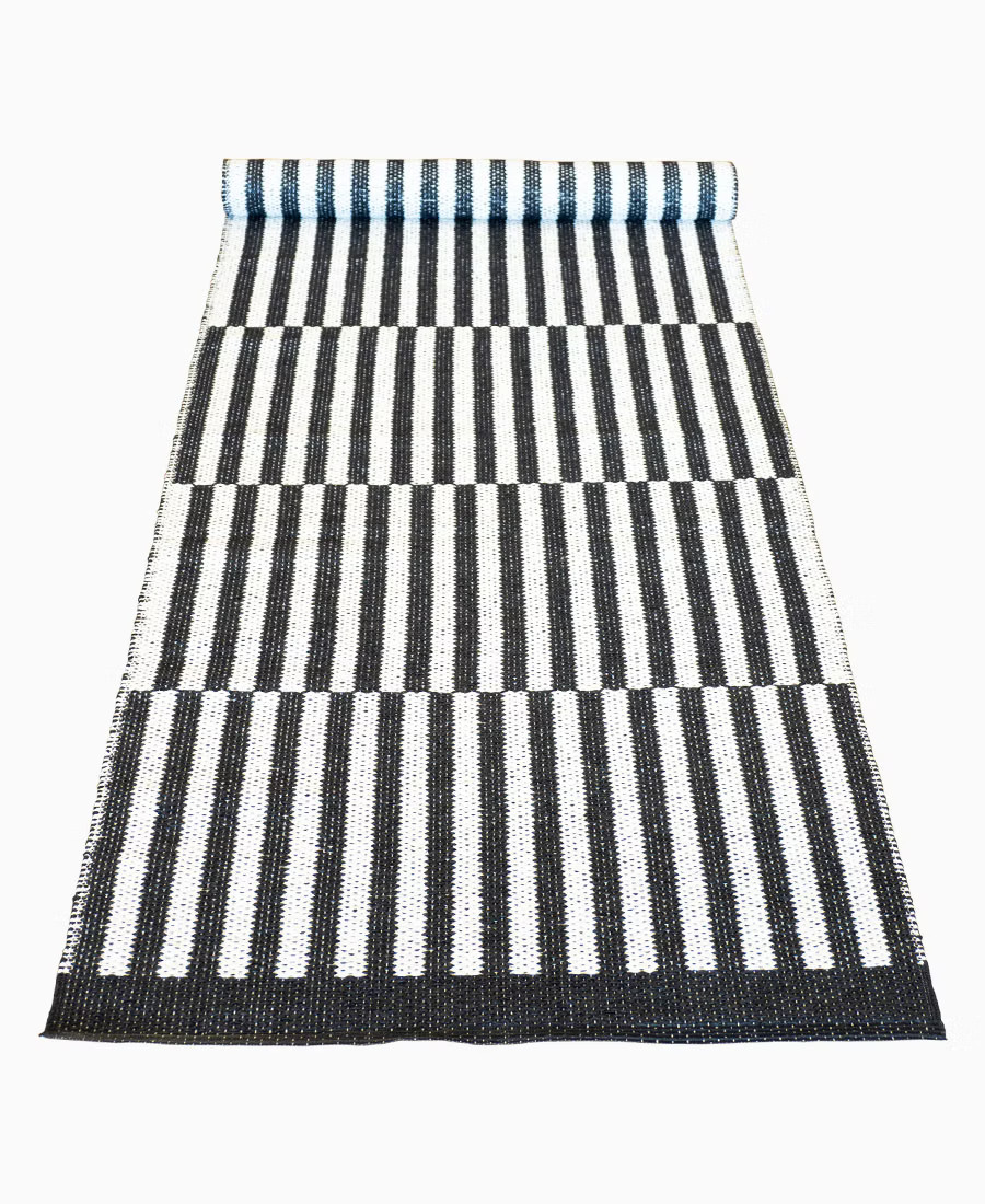 Matta Stripes-svart/vit