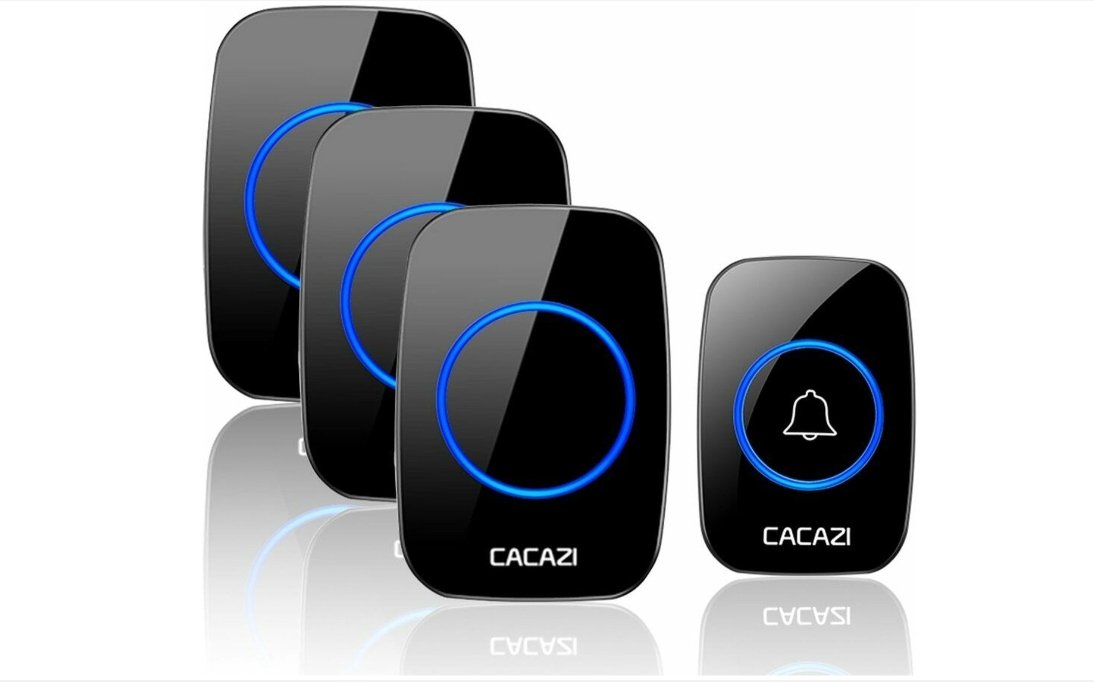 Trådlös Dörrklocka Set - 60 Melodier & Ljussignal